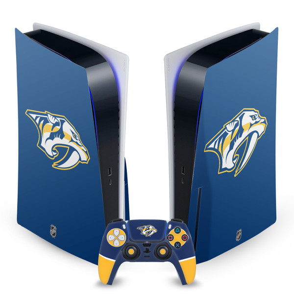 NHL Nashville Predators Plain Vinyl Sticker Skin Decal Cover for Sony PS5 Disc Edition Bundle