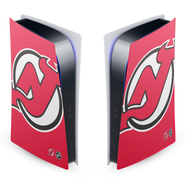 NHL New Jersey Devils Oversized Vinyl Sticker Skin Decal Cover for Sony PS5 Digital Edition Console