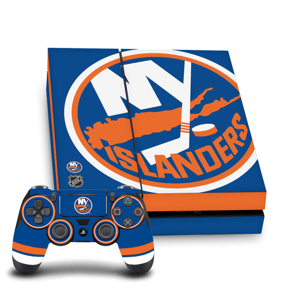 NHL New York Islanders Oversized Vinyl Sticker Skin Decal Cover for Sony PS4 Console & Controller