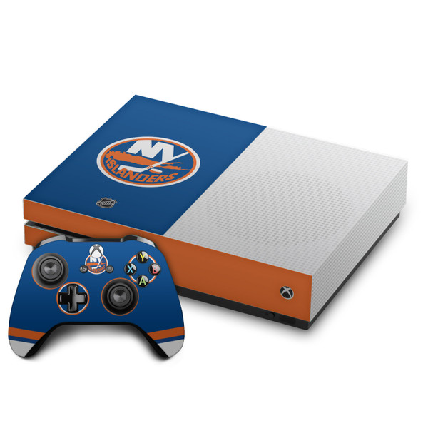 NHL New York Islanders Plain Vinyl Sticker Skin Decal Cover for Microsoft One S Console & Controller
