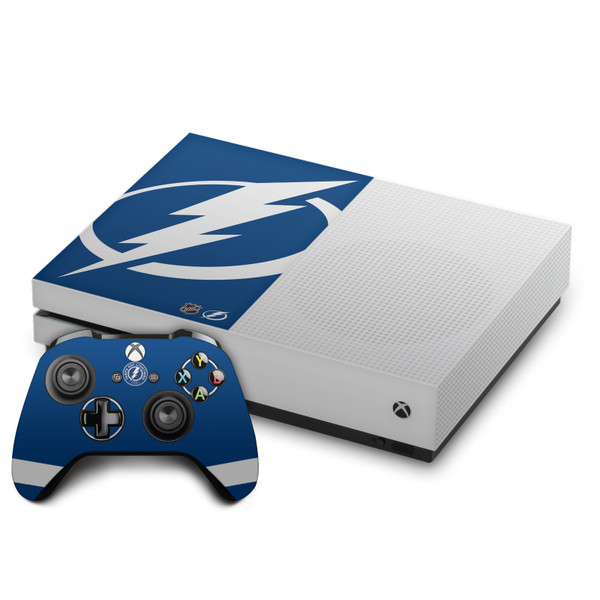 NHL Tampa Bay Lightning Oversized Vinyl Sticker Skin Decal Cover for Microsoft One S Console & Controller