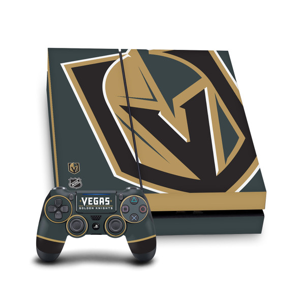 NHL Vegas Golden Knights Oversized Vinyl Sticker Skin Decal Cover for Sony PS4 Console & Controller