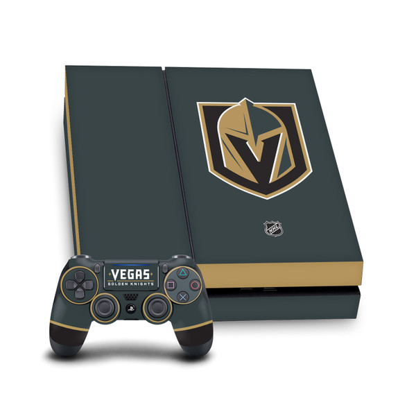 NHL Vegas Golden Knights Plain Vinyl Sticker Skin Decal Cover for Sony PS4 Console & Controller