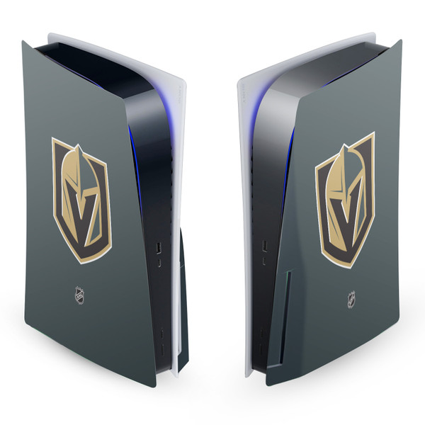 NHL Vegas Golden Knights Plain Vinyl Sticker Skin Decal Cover for Sony PS5 Disc Edition Console