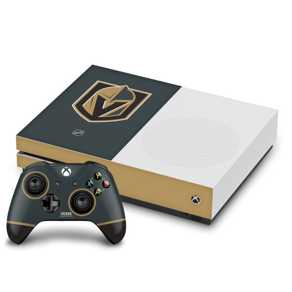 NHL Vegas Golden Knights Plain Vinyl Sticker Skin Decal Cover for Microsoft One S Console & Controller