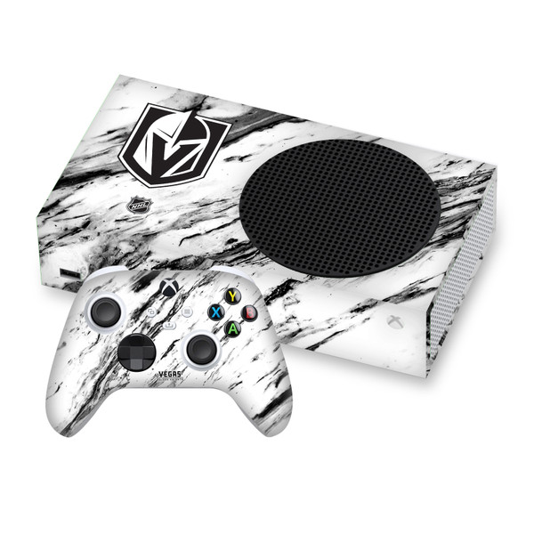 NHL Vegas Golden Knights Marble Vinyl Sticker Skin Decal Cover for Microsoft Series S Console & Controller