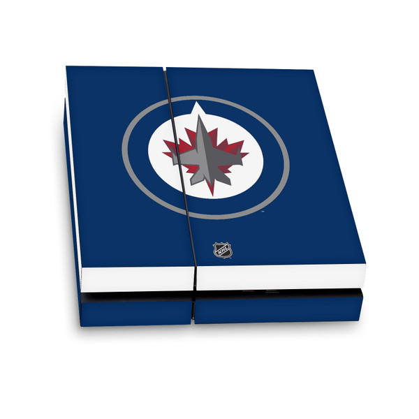 NHL Winnipeg Jets Plain Vinyl Sticker Skin Decal Cover for Sony PS4 Console