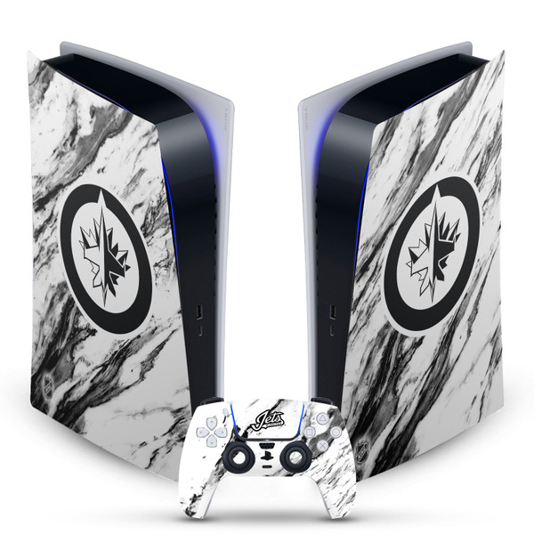 NHL Winnipeg Jets Marble Vinyl Sticker Skin Decal Cover for Sony PS5 Digital Edition Bundle