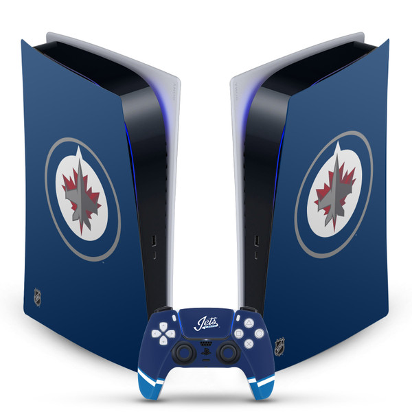 NHL Winnipeg Jets Plain Vinyl Sticker Skin Decal Cover for Sony PS5 Digital Edition Bundle