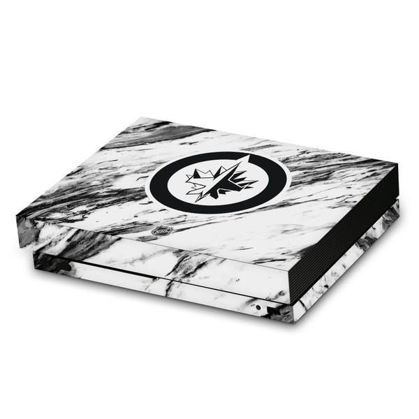 NHL Winnipeg Jets Marble Vinyl Sticker Skin Decal Cover for Microsoft Xbox One X Console