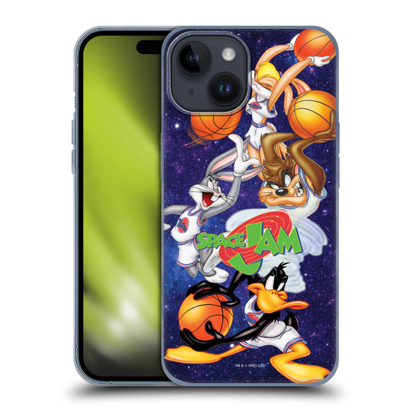 Space Jam (1996) Graphics Poster Soft Gel Case for Apple iPhone 15