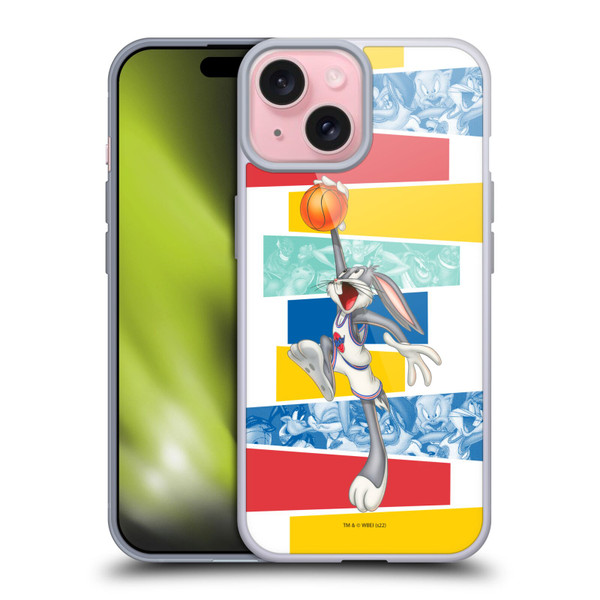 Space Jam (1996) Graphics Bugs Bunny Soft Gel Case for Apple iPhone 15