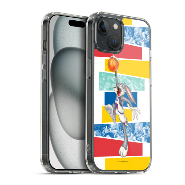 Space Jam (1996) Graphics Bugs Bunny Soft Gel Case for Apple iPhone 15 Plus & MagSafe