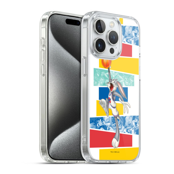 Space Jam (1996) Graphics Bugs Bunny Soft Gel Case for Apple iPhone 15 Pro & MagSafe