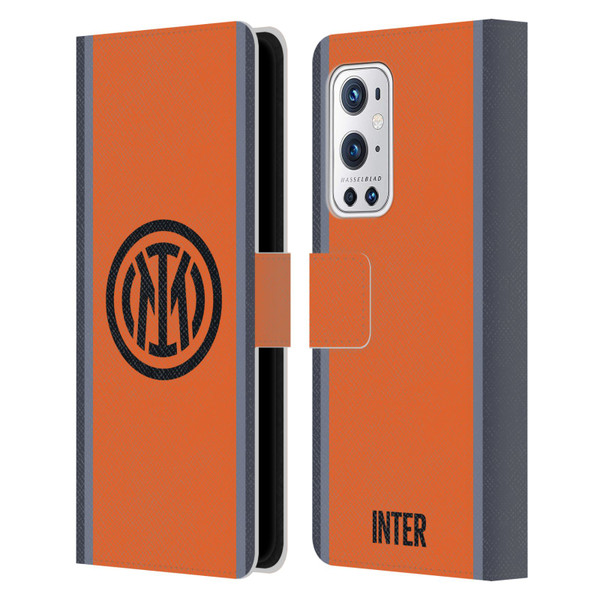 Fc Internazionale Milano 2023/24 Crest Kit Third Leather Book Wallet Case Cover For OnePlus 9 Pro