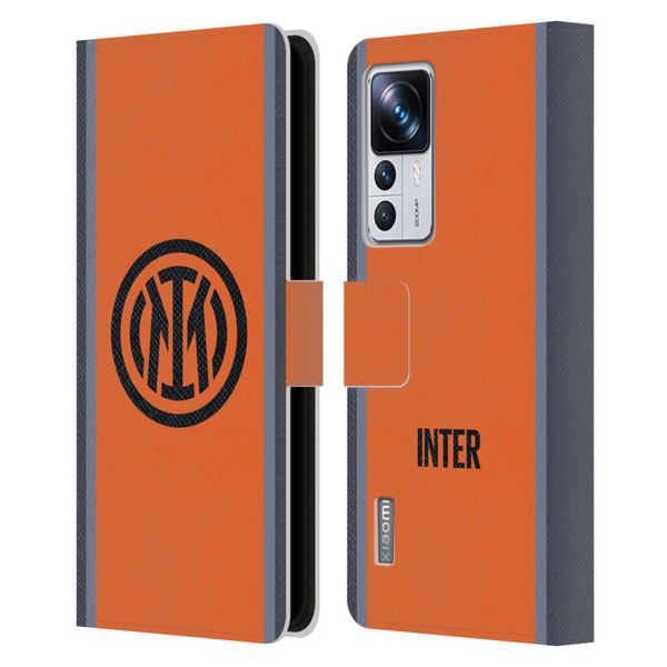 Fc Internazionale Milano 2023/24 Crest Kit Third Leather Book Wallet Case Cover For Xiaomi 12T Pro