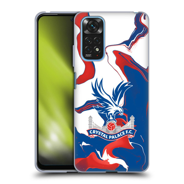 Crystal Palace FC Crest Marble Soft Gel Case for Xiaomi Redmi Note 11 / Redmi Note 11S