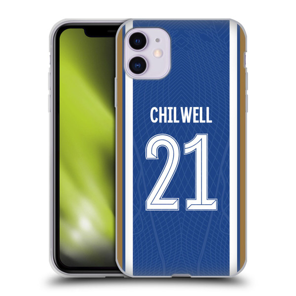 Chelsea Football Club 2023/24 Players Home Kit Ben Chilwell Soft Gel Case for Apple iPhone 11