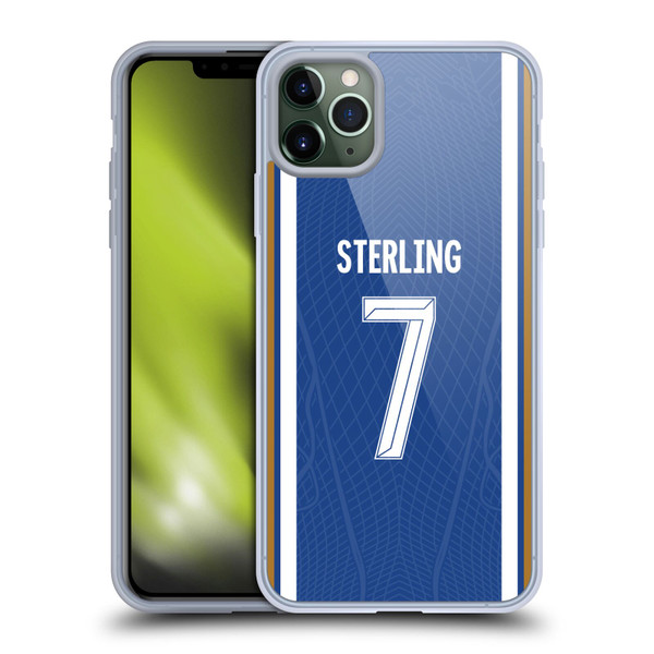 Chelsea Football Club 2023/24 Players Home Kit Raheem Sterling Soft Gel Case for Apple iPhone 11 Pro Max