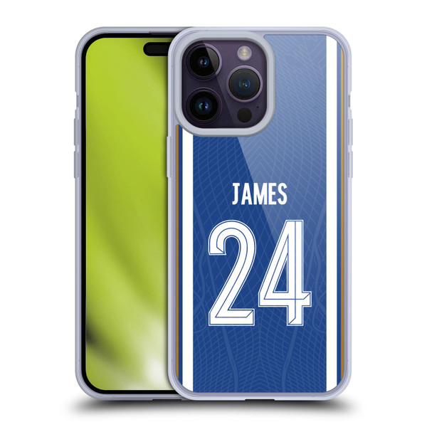 Chelsea Football Club 2023/24 Players Home Kit Reece James Soft Gel Case for Apple iPhone 14 Pro Max