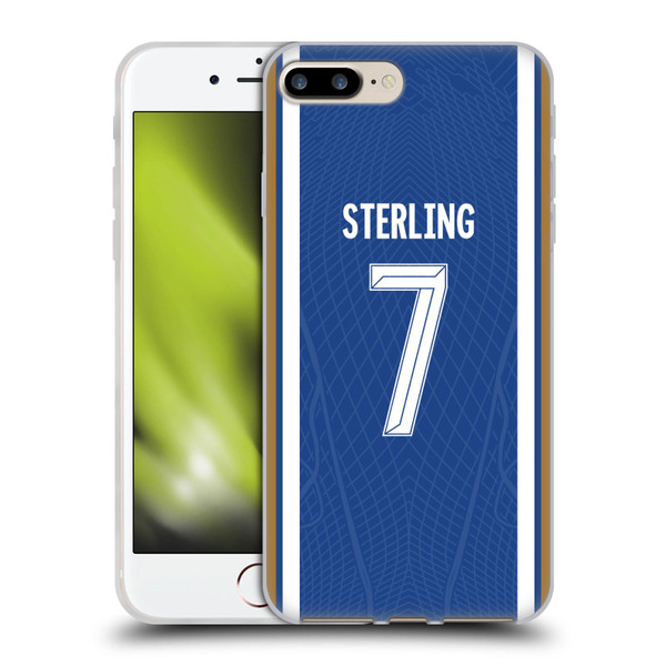 Chelsea Football Club 2023/24 Players Home Kit Raheem Sterling Soft Gel Case for Apple iPhone 7 Plus / iPhone 8 Plus