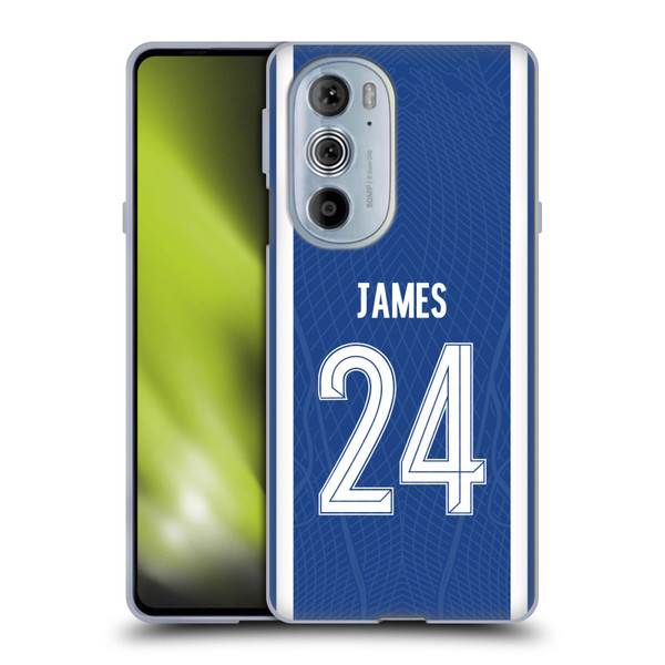 Chelsea Football Club 2023/24 Players Home Kit Reece James Soft Gel Case for Motorola Edge X30