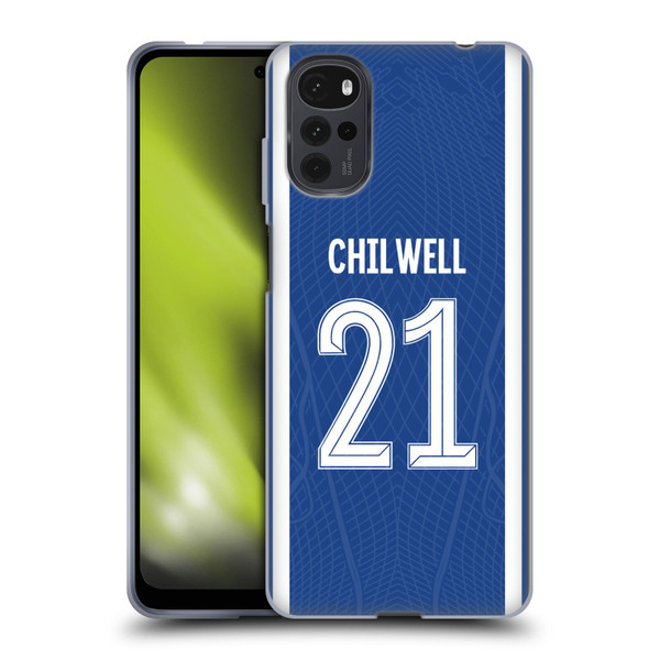 Chelsea Football Club 2023/24 Players Home Kit Ben Chilwell Soft Gel Case for Motorola Moto G22