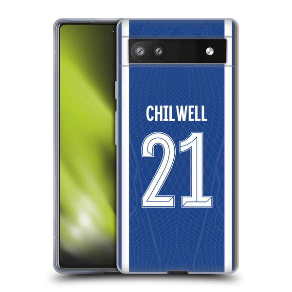 Chelsea Football Club 2023/24 Players Home Kit Ben Chilwell Soft Gel Case for Google Pixel 6a