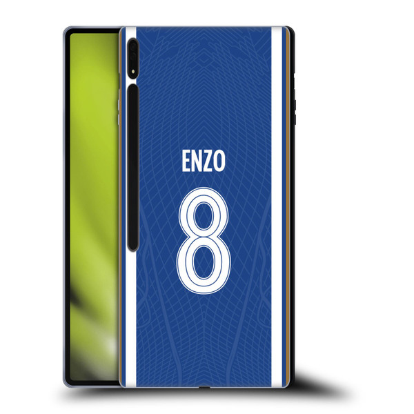Chelsea Football Club 2023/24 Players Home Kit Enzo Fernández Soft Gel Case for Samsung Galaxy Tab S8 Ultra