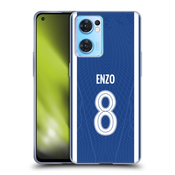 Chelsea Football Club 2023/24 Players Home Kit Enzo Fernández Soft Gel Case for OPPO Reno7 5G / Find X5 Lite