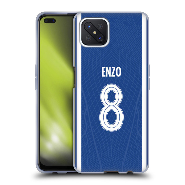 Chelsea Football Club 2023/24 Players Home Kit Enzo Fernández Soft Gel Case for OPPO Reno4 Z 5G