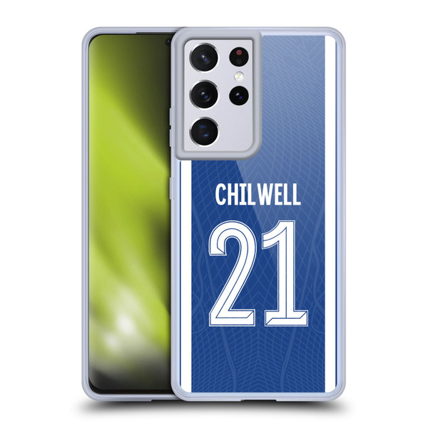 Chelsea Football Club 2023/24 Players Home Kit Ben Chilwell Soft Gel Case for Samsung Galaxy S21 Ultra 5G