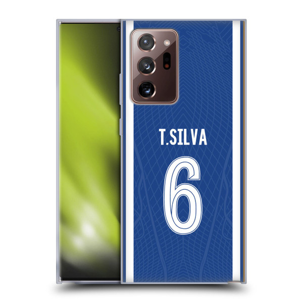 Chelsea Football Club 2023/24 Players Home Kit Thiago Silva Soft Gel Case for Samsung Galaxy Note20 Ultra / 5G