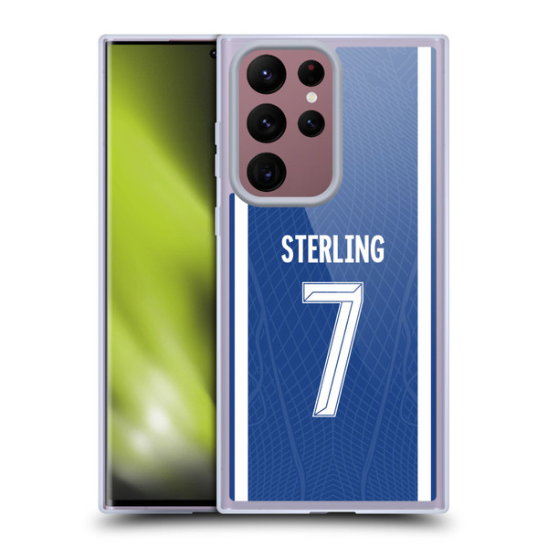 Chelsea Football Club 2023/24 Players Home Kit Raheem Sterling Soft Gel Case for Samsung Galaxy S22 Ultra 5G