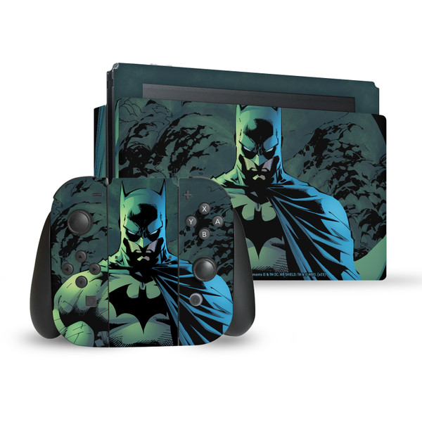 Batman DC Comics Logos And Comic Book Hush Costume Vinyl Sticker Skin Decal Cover for Nintendo Switch Bundle