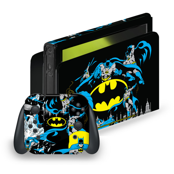 Batman DC Comics Logos And Comic Book Classic Vinyl Sticker Skin Decal Cover for Nintendo Switch OLED Bundle
