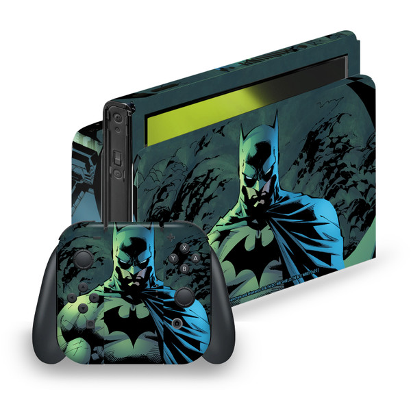 Batman DC Comics Logos And Comic Book Hush Costume Vinyl Sticker Skin Decal Cover for Nintendo Switch OLED