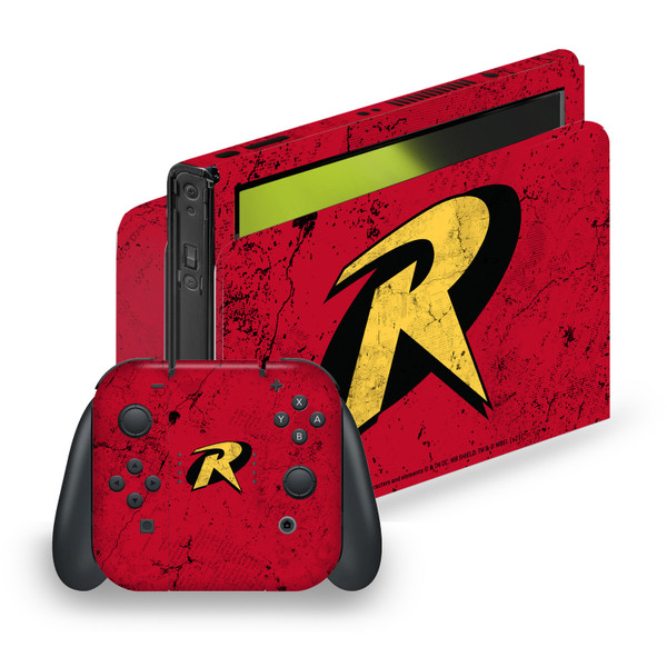 Batman DC Comics Logos And Comic Book Robin Vinyl Sticker Skin Decal Cover for Nintendo Switch OLED Bundle