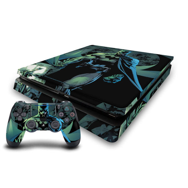 Batman DC Comics Logos And Comic Book Hush Costume Vinyl Sticker Skin Decal Cover for Sony PS4 Slim Console & Controller
