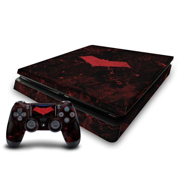 Batman DC Comics Logos And Comic Book Red Hood Vinyl Sticker Skin Decal Cover for Sony PS4 Slim Console & Controller
