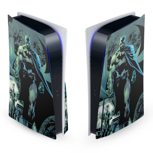 Batman DC Comics Logos And Comic Book Hush Costume Vinyl Sticker Skin Decal Cover for Sony PS5 Disc Edition Console