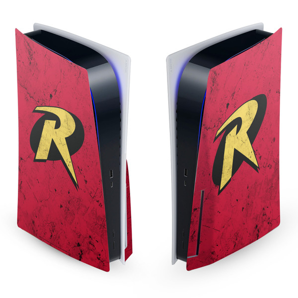 Batman DC Comics Logos And Comic Book Robin Vinyl Sticker Skin Decal Cover for Sony PS5 Disc Edition Console
