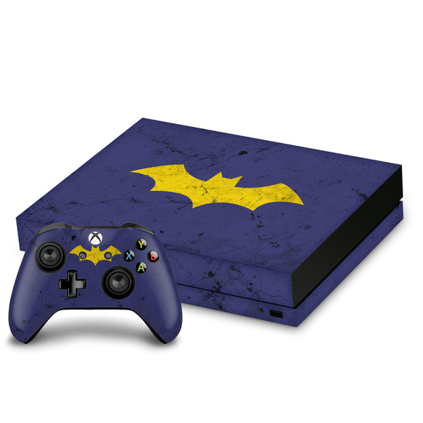 Batman DC Comics Logos And Comic Book Batgirl Vinyl Sticker Skin Decal Cover for Microsoft Xbox One X Bundle