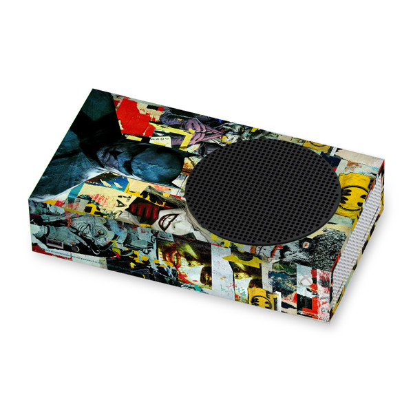 Batman DC Comics Logos And Comic Book Torn Collage Vinyl Sticker Skin Decal Cover for Microsoft Xbox Series S Console