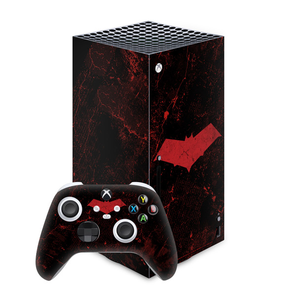 Batman DC Comics Logos And Comic Book Red Hood Vinyl Sticker Skin Decal Cover for Microsoft Series X Console & Controller