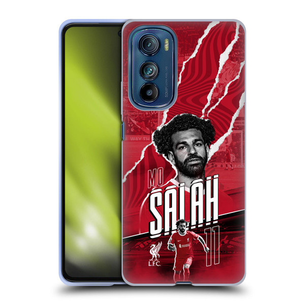 Liverpool Football Club 2023/24 First Team Mohamed Salah Soft Gel Case for Motorola Edge 30