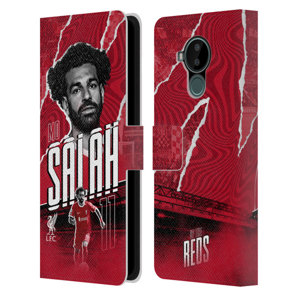 Liverpool Football Club 2023/24 First Team Mohamed Salah Leather Book Wallet Case Cover For Nokia C30