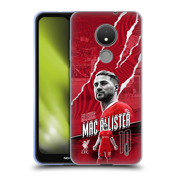 Liverpool Football Club 2023/24 First Team Alexis Mac Allister Soft Gel Case for Nokia C21