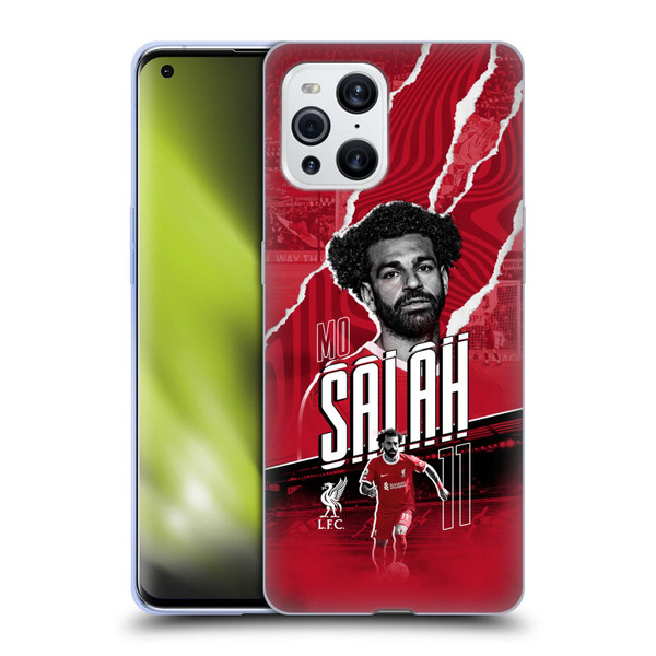 Liverpool Football Club 2023/24 First Team Mohamed Salah Soft Gel Case for OPPO Find X3 / Pro