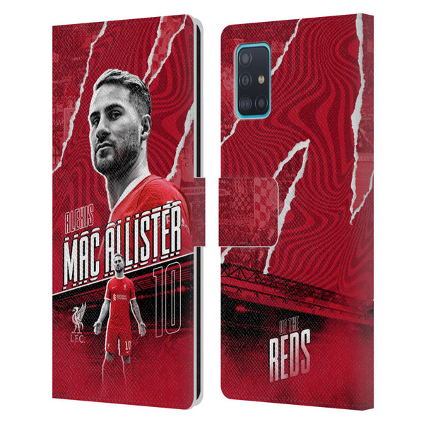Liverpool Football Club 2023/24 First Team Alexis Mac Allister Leather Book Wallet Case Cover For Samsung Galaxy A51 (2019)